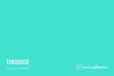 All About Color Turquoise (Color Codes, Meaning and Pairings) –  CreativeBooster
