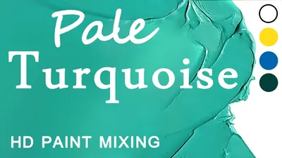 HD Paint Mixing - 'Turquoise' Colour (Oil) - YouTube
