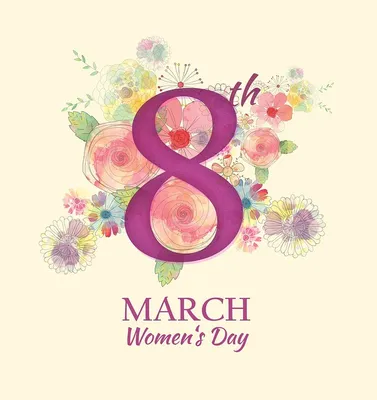 8-го марта женский день приветствия карточка золотой текст 8 мартов цвет  цветные весенние цветы на голубом фоне розовый зеленый цв Иллюстрация штока  - иллюстрации насчитывающей бежевое, день: 242392538