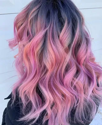 Красивые розовые волосы | Розовые волосы, Розово фиолетовые волосы, Идеи  для волос