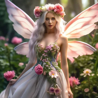 Flower Fairy. Цветочная фея. PNG. | Искусство с феями, Цветочная фея,  Иллюстрация феи