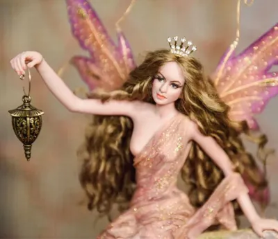 Цветочная фея купить в интернет-магазине Ярмарка Мастеров по цене 45000 ₽ –  LN3NEBY | Портретная кукла, Саратов - доставка по России