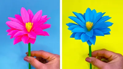 Как сделать пышный цветок из бумаги своими руками: 72 фото и шаблона