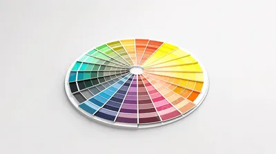 Цветовой круг, диаметр 13 см + руководство \"Как сочетать цвета в одежде\"