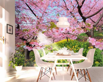 Цветущая сакура, цветение вишни, картина на шёлке в интернет-магазине  Ярмарка Мастеров по цене 10000 ₽ – NYXM4RU | Картины, Находка - доставка по  России