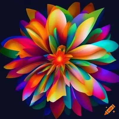 Bright flowers - Abstract colorful wallpaper