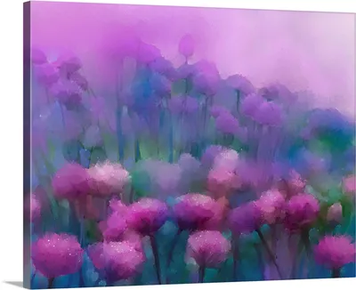 Abstract flowers print by Theheartofart Gena | Posterlounge