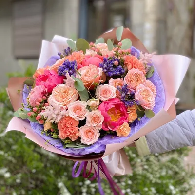 Авторский букет от ZELENA | Цветы, Букет, Красивые розы