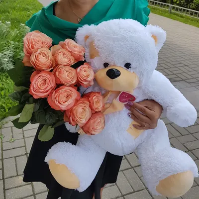 Мишка,с розами | Valentines day teddy bear, Teddy bear gifts, Teddy pictures