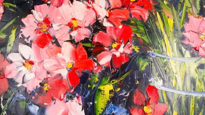 Одилон Редон - Цветы: маки и ромашки, 1867, 24×19 см: Описание произведения  | Артхив