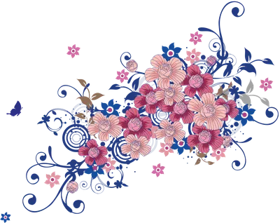 Клипарт цветы на прозрачном фоне (59 фото) | Цветы, Винтажные цветы,  Цветочный узор