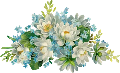 Голубые цветы - Кира-скрап - клипарт и рамки на прозрачном фоне |  Фотографии цветов, Цветочные иллюстрации, Цветочный