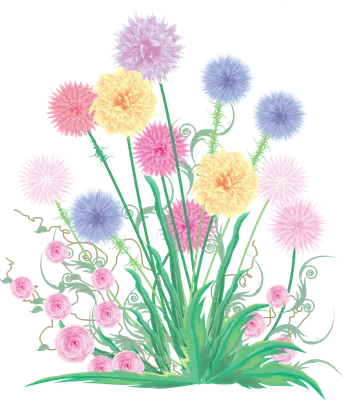 Картина Нарисованные маслом цветы крупным планом №s33568. Галерея: Цветы |  Walldeco