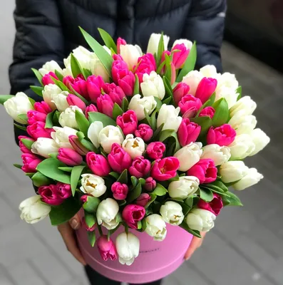 Букет из розовых, пионовидных тюльпанов (25 шт) за 3290р. Позиция № 683