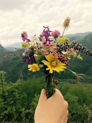 Цветы в руках ромашки» — создано в Шедевруме
