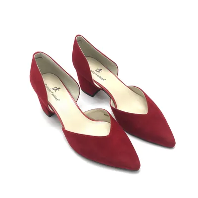 Купить туфли женские летние a359a-791-красный нат.замша по самой низкой  цене (6175.00 р.)
