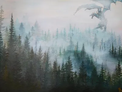 Красивый живописный туманный туманный лес Стоковое Изображение -  изображение насчитывающей страна, напольно: 213683721