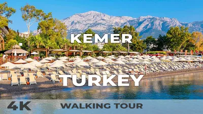 4K Kemer Turkey - Walking Tour 2022 | Mediterranean Coast 2022 - YouTube