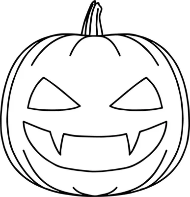 Рисунки тыквы на Хэллоуин (53 фото)