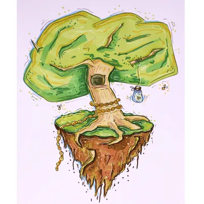 У лукоморья дуб зеленый, Златая …» — создано в Шедевруме