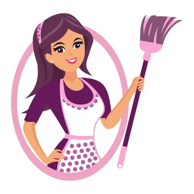 Молодая женщина-уборщица за работой на кухне :: Стоковая фотография ::  Pixel-Shot Studio