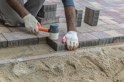 Как укладывать тротуарную плитку - Пошаговая инструкция - Как класть  тротуарную плитку
