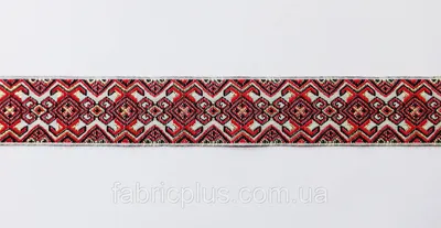 Ткань полотенечная вафельная Украинский орнамент красный 45 см купить в  Киеве по цене от 56.00 грн на Интернет магазин Astory