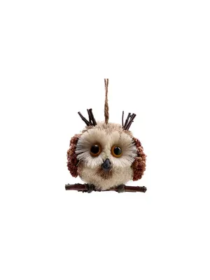 Декоративная подвеска «Умная сова» 12,5 × 12,5 × 12,5 см купить в Чите  Природный декор в интернет-магазине Чита.дети (9685781)