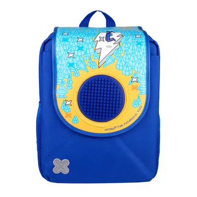 Купить рюкзачок пиксельный детский upixel китёнок wy-a030 синий - желтый в  интернет магазине Rukzakid.ru