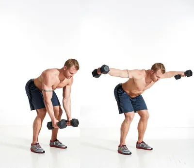 Тренировка спины для мужчин с гантелями — комплекс упражнений - Чемпионат