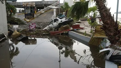 Последствия разрушительного урагана «Идалия» во Флориде попали на видео |  РБК Life