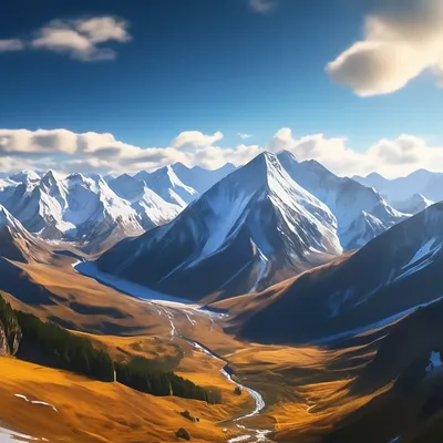 Уральские горы, красиво, реалистично…» — создано в Шедевруме