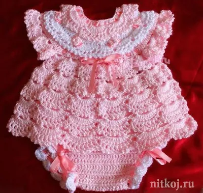 Розовый Наряд для малышки » Ниткой - вязаные вещи для вашего дома, вязание  крючком, вязание спицами, схемы вязания