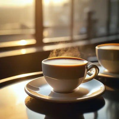 Утренний кофе, профессиональное фото…» — создано в Шедевруме