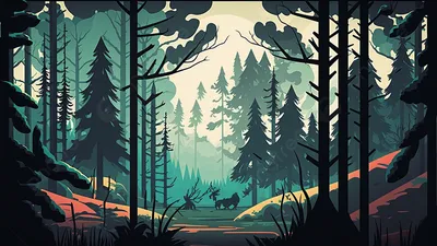 Картина «Утро в лесу» - Арт Галерея Мост