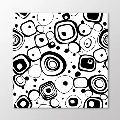 KoroBoom Черно-белые картинки Веселые узоры, двухсторонние карточки