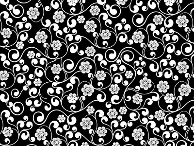 Картинки по запросу красивые узоры черно-белые | Floral pattern vector,  Butterfly black and white, Floral pattern