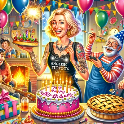 Двойной Удар Поздравлений: Как Тётя Лена и Ваганыч Взрывают Торт в Честь  Дня Рождения Алёны! 🎂💥🎉 | Узнай у Ваганыча ✓ | Дзен