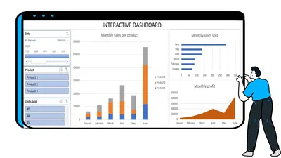 How to Create an Interactive Dashboard in Excel? [Free Templates Included]