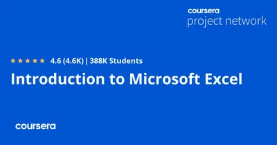 https://www.coursera.org/projects/introduction-microsoft-excel