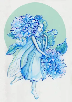 Приглашения на свадьбу в голубом цвете с цветами и кисточками
