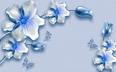 Интерьер спальни в голубом цвете