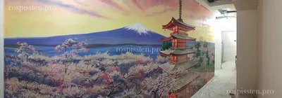 Фреска и фотообои, Пейзаж в Японском стиле , арт. 6422