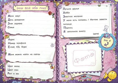 Как украсить личный дневник внутри для девочек | Идеи от Fancy Planner
