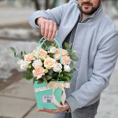 Элегантный букет из 25 роз пастельных тонов| Доставка в любую точку Украины  | 7Roses