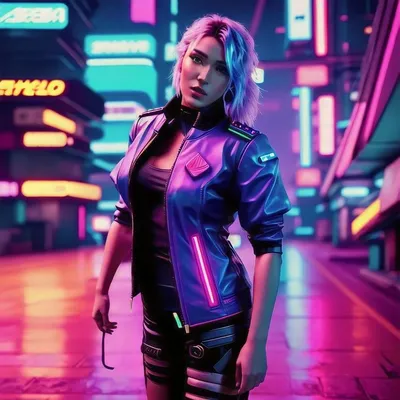 Девушка в стиле киберпанк (cyberpunk) | Стиль киберпанка, Стиль, Киберпанк