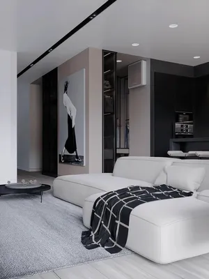 Гостиная в стиле минимализм (16 фото), дизайн проекты гостиной в стиле  минимализм | Houzz Россия