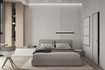 Роскошное оформление интерьера помещения в стиле минимализм | Интерьер, Обои  в спальне, Проектирование интерьеров