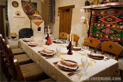 Фото кухни в украинском стиле: полезная информация и изображения | Кухня в украинском  стиле Фото №1609646 скачать
