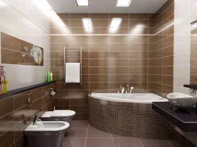 Дизайн ванной комнаты с туалетом 4,2 кв.м - готовые идеи Cersanit (фото,  подборка товаров, расчет цены)